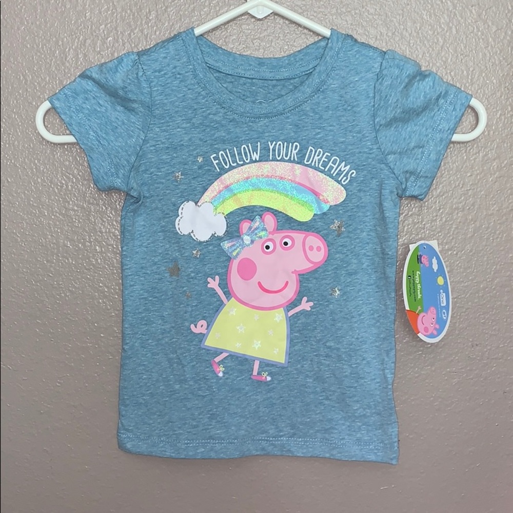 Toddler girls peps pig short sleeve graphic tee